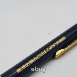 Vintage Guerlain Paris Black Gold Click Writing Ballpoint Pen Size 5 in