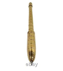 Vintage Louis Vuitton Ballpoint Pen Stylo Agenda Gold Tone