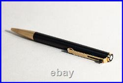 Vintage MONTBLANC Ball Pix lever operated BALLPOINT PEN in BLACK & brushed GOLD