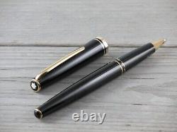 Vintage Montblanc Generation Black Resin Line Gold Ballpoint Pen