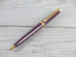 Vintage Montblanc Nobility Oblige Purple Resin Line Gold Ballpoint Pen