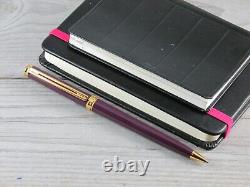 Vintage Montblanc Nobility Oblige Purple Resin Line Gold Ballpoint Pen