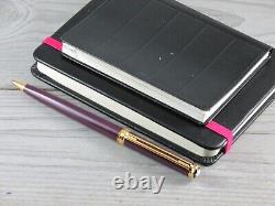 Vintage Montblanc Nobility Oblige Purple Resin Line Gold Ballpoint Pen