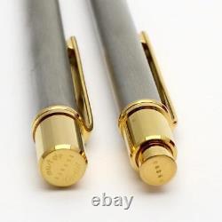 Vintage Must de Cartier Stylo Bille II Ballpoint Pen Pencil Keychain Set MINT
