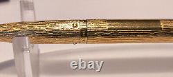 Vintage Parker 105 Rolled Gold Bark Effect ballpoint pen boxed