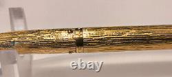 Vintage Parker 105 Rolled Gold Bark Effect ballpoint pen boxed