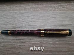 Vintage Parker Duofold Ballpoint Pen Centennial Red Marble with Gold Trim