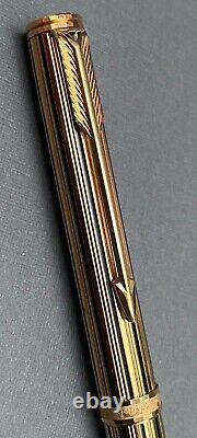 Vintage Parker Premier Athenes ballpoint pen 22 carat gold plate finish