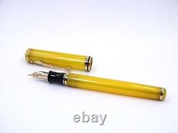 Vintage SHEAFFER 832 Connaisseur Levenger Caribbean Yellow 14k gold F Nib Pen