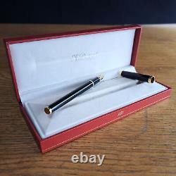 Vintage S. T. Dupont Luxury Fountain Pen Classique Black Boxed Very Good