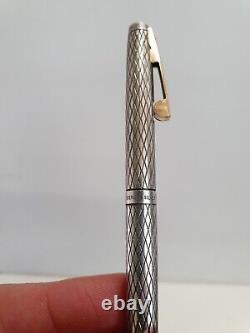 Vintage Sheaffer Sterling Silver Imperial Ball Point Pen Gold Trim