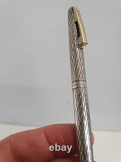 Vintage Sheaffer Sterling Silver Imperial Ball Point Pen Gold Trim