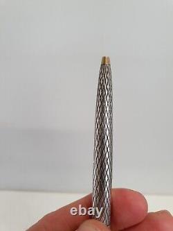 Vintage Sheaffer Sterling Silver Imperial Ball Point Pen Gold Trim