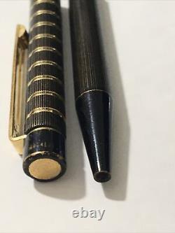 Vintage Sheaffer Targa Brown Gold Trim Ballpoint Pen-usa-blue Ink