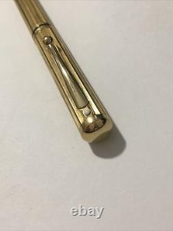 Vintage Sheaffer's Connoisseur Gold Plated Gt Ballpoint Pen-england-blue Ink