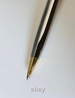 Vintage Silver And Gold Tone Classic T-Clip Tiffany & Co Ball Point Pen NO INK