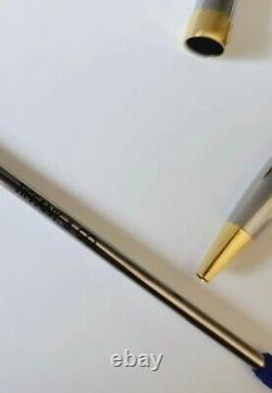 Vintage Silver And Gold Tone Classic T-Clip Tiffany & Co Ball Point Pen NO INK