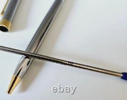 Vintage Silver And Gold Tone Classic T-Clip Tiffany & Co Ball Point Pen NO INK