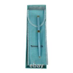Vintage Tiffany & Co Blue Ballpoint Purse Pen Retired New