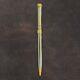 Vintage Tiffany & Co. Signature Gold T-clip Silver Chrome Ball Point Pen