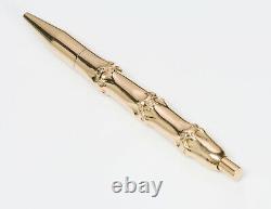 Vintage Verdura Gold Bamboo Pen