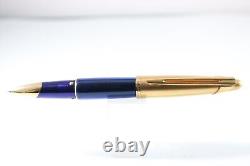 Vintage Waterman Edson Sapphire Blue Rollerball Pen, GT (Cased & Refill)