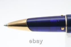 Vintage Waterman Edson Sapphire Blue Rollerball Pen, GT (Cased & Refill)