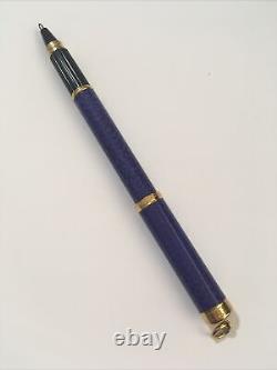 Vintage Waterman Lady Charlotte Blue/purple Marble Gt Ballpoint Pen-france