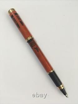 Vintage Waterman Lady Charlotte Orange Lacquer Gt Ballpoint Pen-france