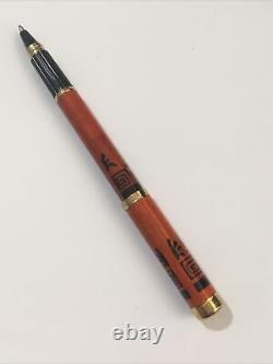 Vintage Waterman Lady Charlotte Orange Lacquer Gt Ballpoint Pen-france