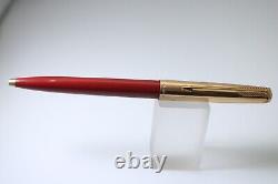 Vintage (c1960) Parker 61 Rage Red Ballpoint Pen with Custom Cap