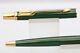 Vintage (c1980) Parker 75 Classic Malachite Green Ballpoint Pen, Gt