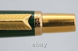 Vintage (c1980) Parker 75 Classic Malachite Green Ballpoint Pen, GT