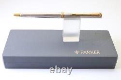 Vintage (c1983-94) Parker Premier Grain D'Orge Silver Plated Ballpoint Pen