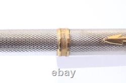 Vintage (c1983-94) Parker Premier Grain D'Orge Silver Plated Ballpoint Pen