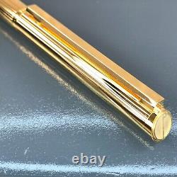 Vintage dunhill Ballpoint Pen & Cufflinks Gemline Gold Finish withCase & Papers
