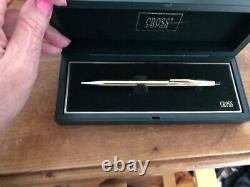 Vintage unused cross pen 10ct filled/rolled gold ballpoint pen in original box
