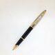 Waterman Carene Deluxe Black With Gold Trim Rollerball Pen