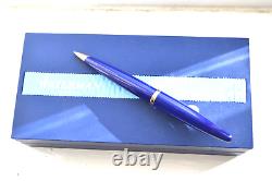 Waterman Carene ballpoint pen finished in blue lacquer GT, BNIB black ink