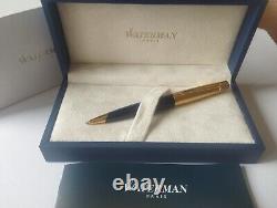 Waterman Edson Sapphire Blue 23k Gold Ballpoint Pen