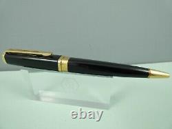 Waterman Exception Gloss Black Laque Ballpoint Pen, GT, Blue Ink, Box Nr MINT