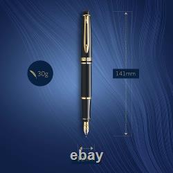 Waterman Expert Gloss Black Chrome or GoldTrim Ballpoint or Fountain Pen+GiftBox