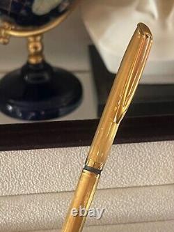 Waterman Pen Sphere French Plated Gold Spline Bas Relief Vintage