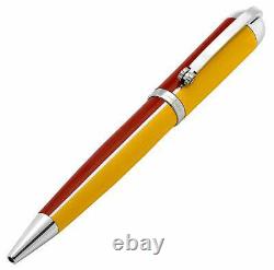 Xezo Visionary Aspen Gold & Red Enamel Handmade Ballpoint Pen. LE 500