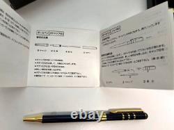 Yves Saint Laurent Black/Gold Ballpoint Pen&Mechanical pencil wz/Box Manual Rare